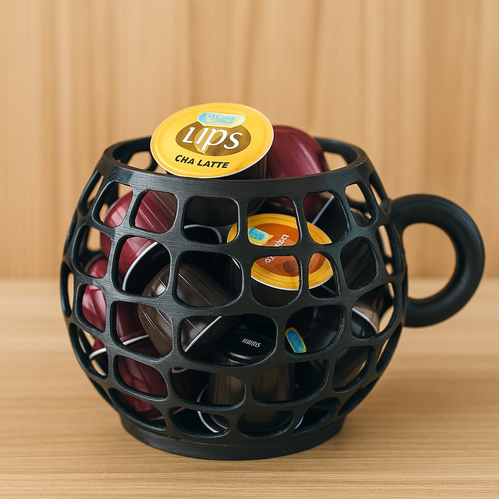 Porta Cápsulas de Café em Formato de Xícara – Suporte Decorativo - Várias cores