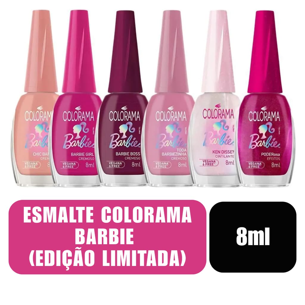 Esmalte Colorama Barbie Edição Limitada 8ml
