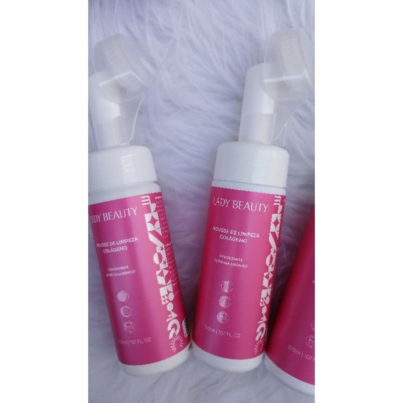 mousse de limpeza facial Lady beauty