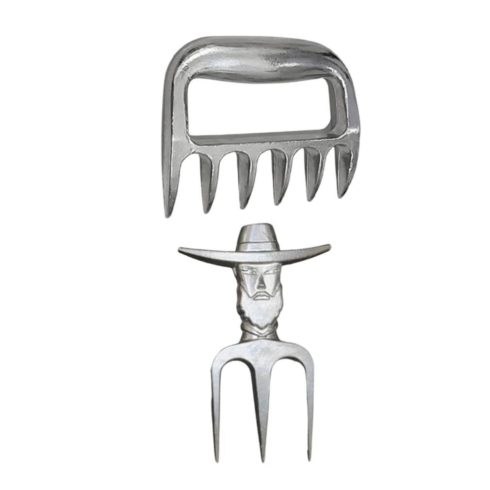 Garfo Churrasco KIT Tridente Cowboy e Garra de Urso