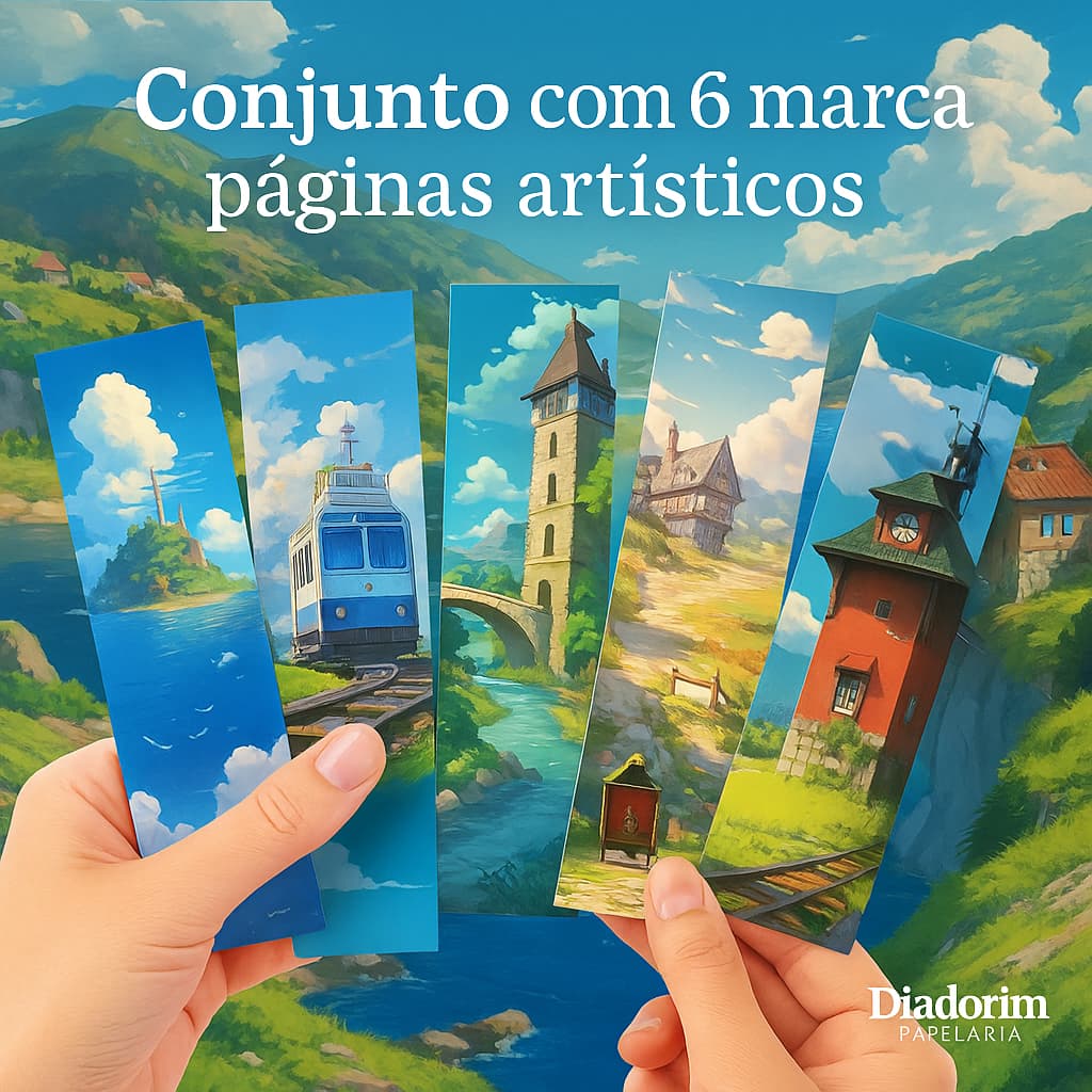 📚 Kit 6 Marcadores de Página – Estilo Studi@ Ghib1i 📚