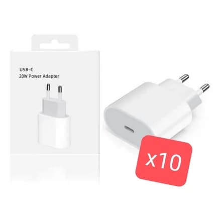 kit 10 6 Carregador Usb-C 20W Turbo al-8205