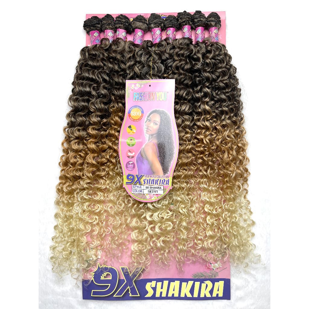Cabelo Orgânico Cacheado 9 Telas 320g Pacotão SHAKIRA CURL 70cm Sem Brilho Fibra Preme Adere Creme