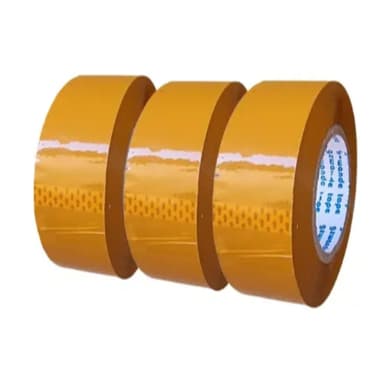 Kit 3 2 1 Fita Adesiva 300m Larga Marrom Para Embalar Marrom Liso