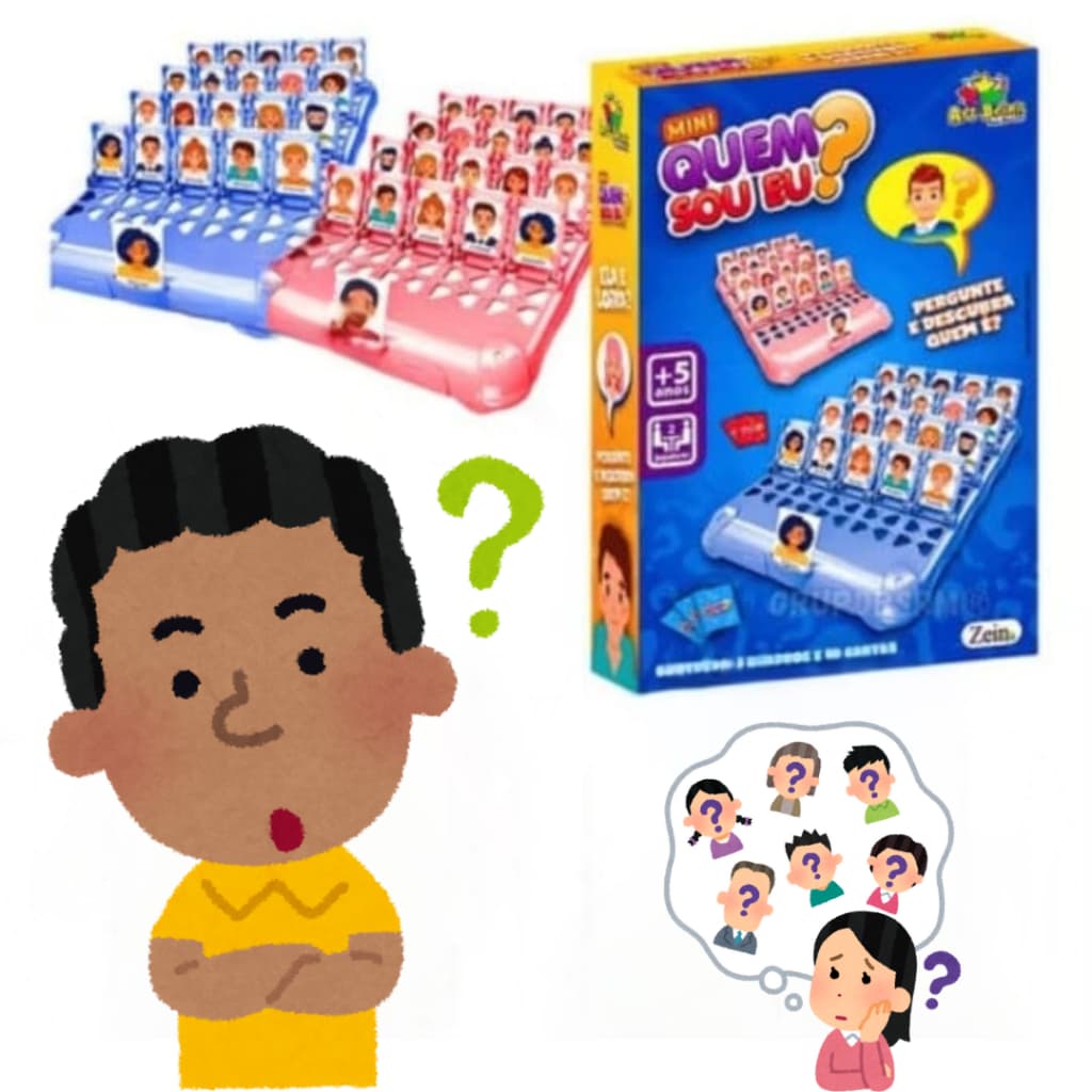 Jogo de Tabuleiro Quem Sou Eu Pequeno Cara a Cara