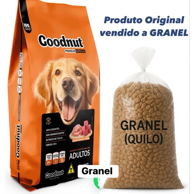 Ração para Cachorro Goddnut Adulto Sabor Carne e Frango GRANEL(quilo)