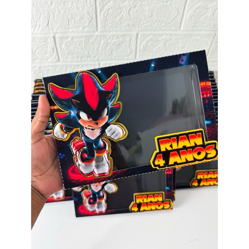 Lousa Mágica Personalizada - Sonic| Shadow the Hedgehog