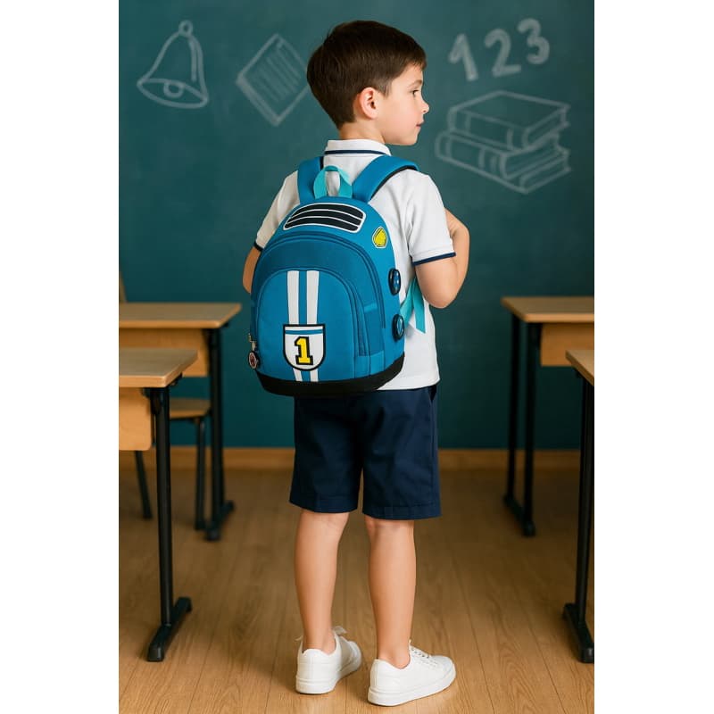 Mochila Pequena Infantil Fórmula 1 ou Race car!