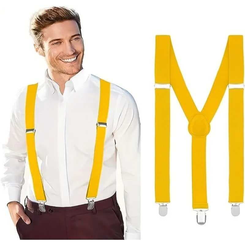 Suspensório Masculino Branco Adulto Ajustavel