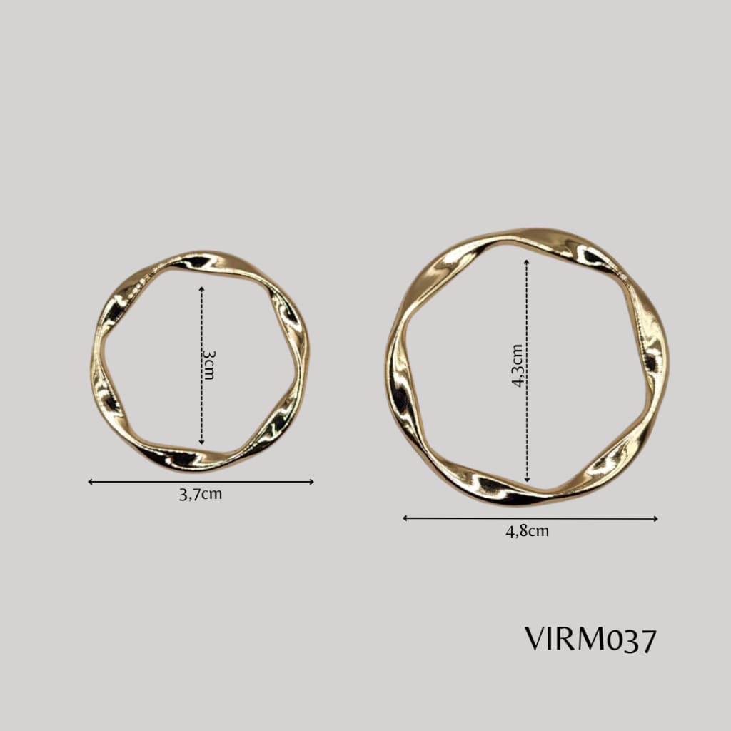 ARGOLAS FIVELAS PASSANTES ORAGANICA METAL PARA CINTO ROUPA BIQUINI MODA GERAL