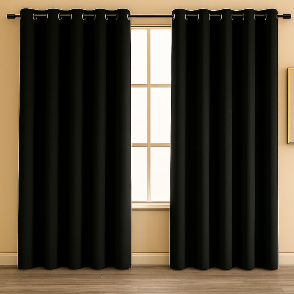 Cortina Para Sala Quarto Escritório Roma Elegante com Ilhós 1,00x1,70 Pronta Entrega