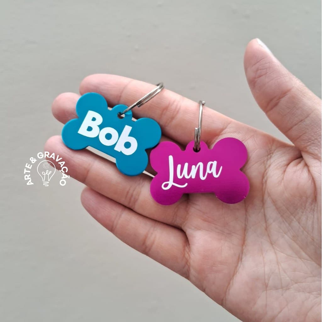 Tag de Identificação Personalizada para Pets