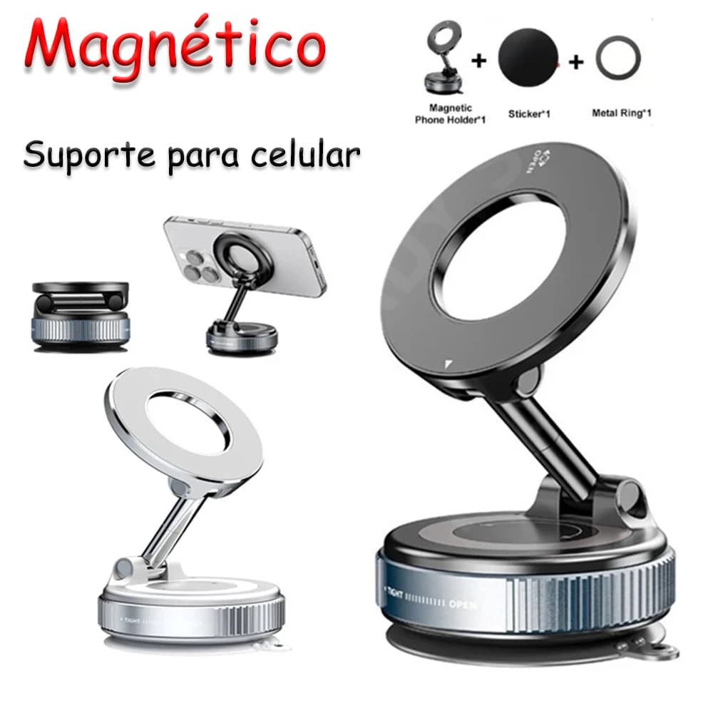 Novo Suporte Magnético Ajustável De 3 Eixos-Alça Dobrável , Resistente , Design Estável E Seguro Para Carro