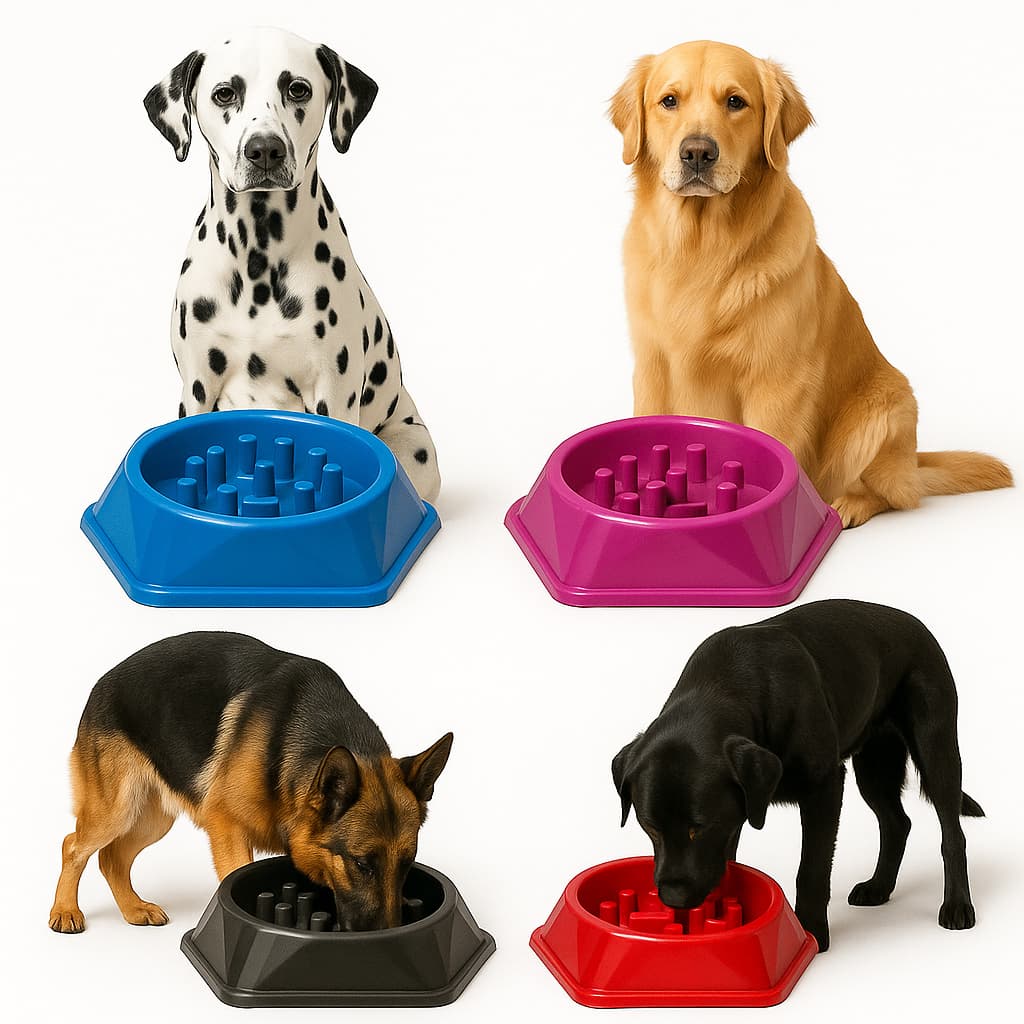 Comedouro Educativo Lento Pote de Ração Interativo Labirinto Cachorro Cães
