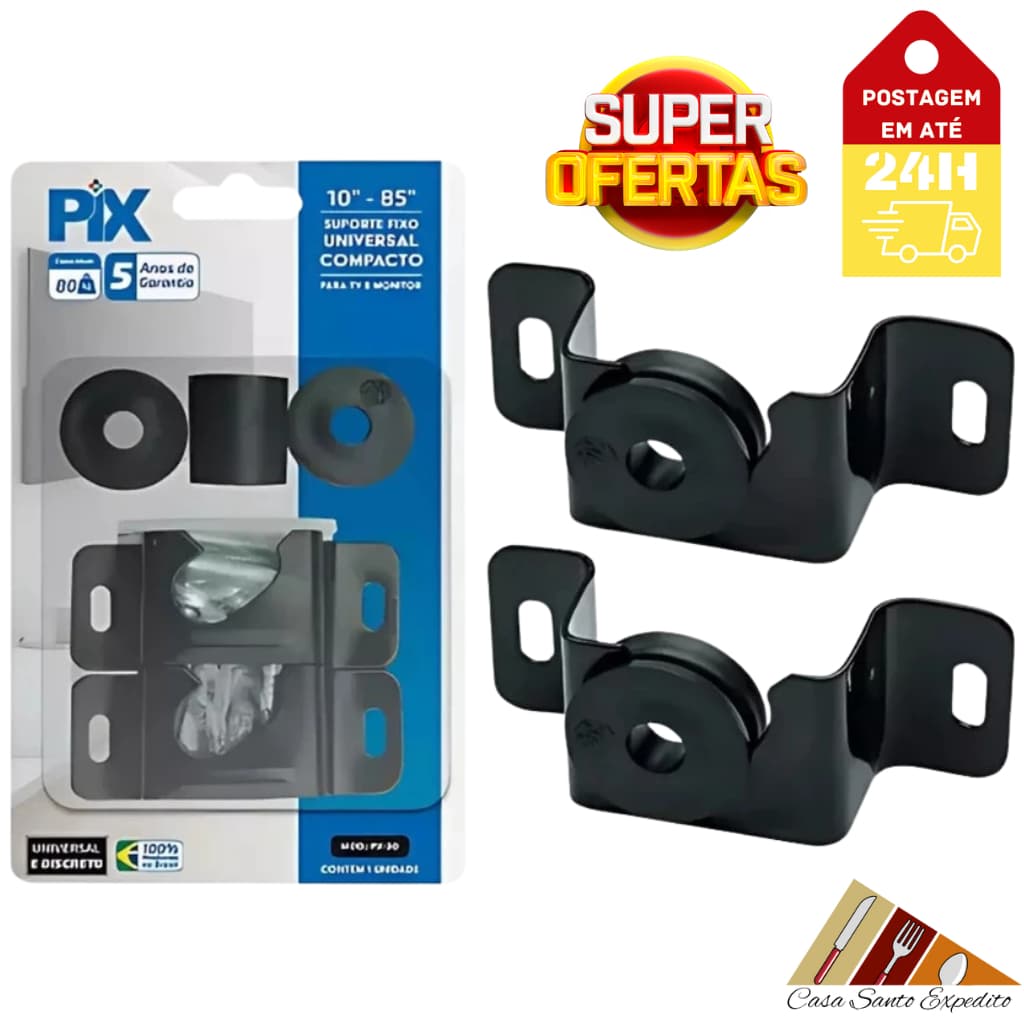 Suporte Universal Fixo Smart TV Parede Painel 10 24 32 43 50 55 60 75 100 Polegadas ENVIO IMEDIATO