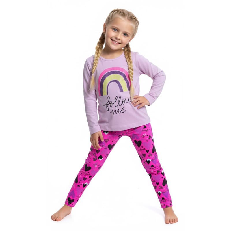 Conjunto Infantil Meia Estação Menina Estampado  - Calça Sortida