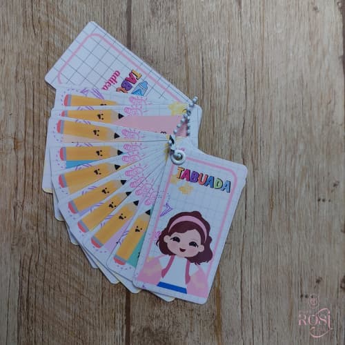 Envio Imediato/ Tabuada  menina mascotinho Personalizada com nome/ Todas as Operações