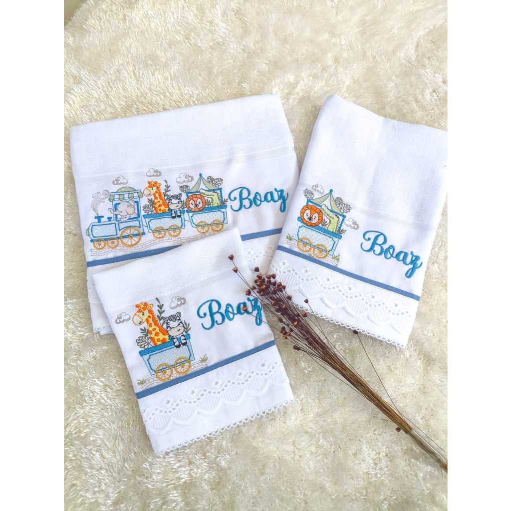 Kit de fraldas personalizadas Passeio e boca