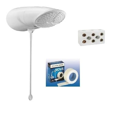Ducha Lorenzetti Multitemperaturas  Top Jet 220v 7500w Branco