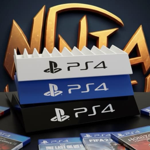 Case Suporte Para Jogos Ps5 Ps4 Ps3 Várias cores Capacidade 10 Jogos Gamer