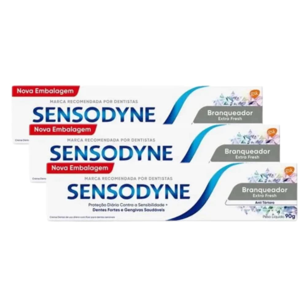 Sensodyne Branqueador Extra Fresh Proteção Diária 90g