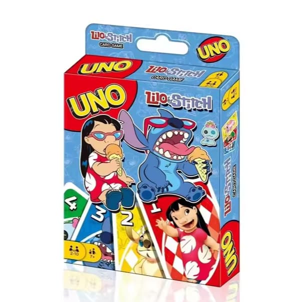Uno Stitch e Frozen; Jogo de Cartas Uno Baralho