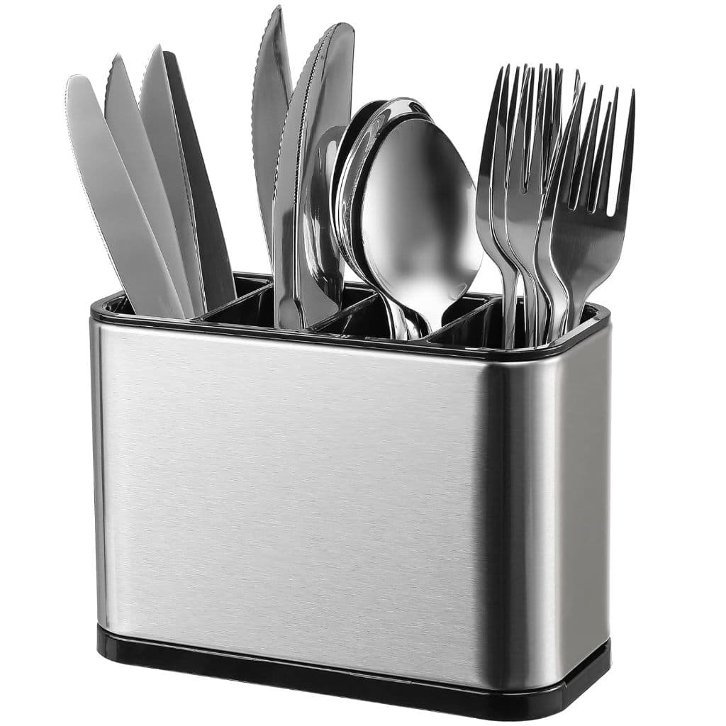 Escorredor de Talheres Aço Inox com Drenagem