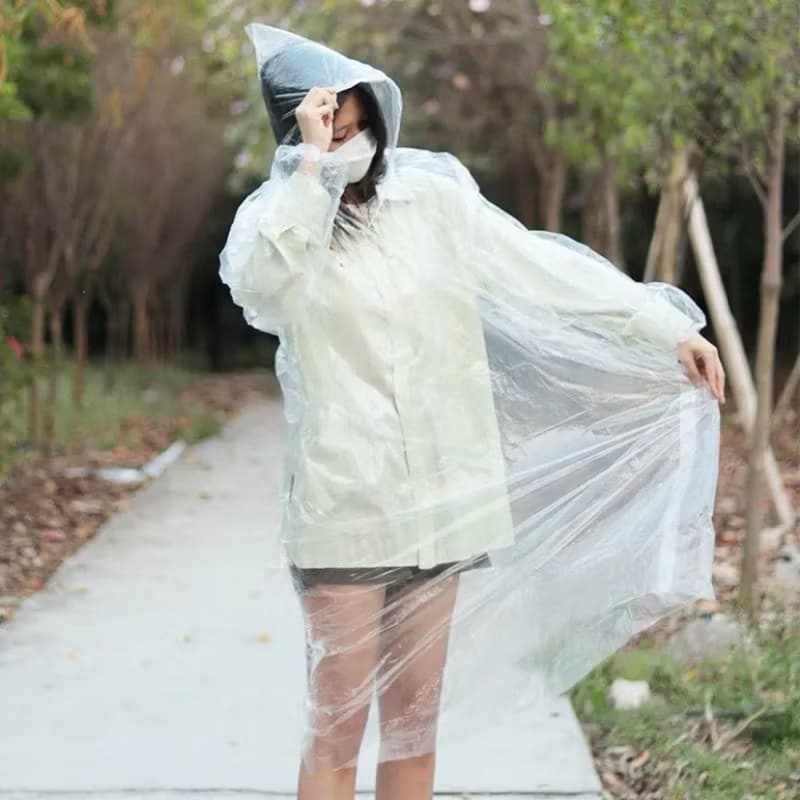KIT 02 CAPAS DE CHUVA ULTRA RESISTENTE E FLEXÍVEL QUALIDADE TOP TRANSPARENTE