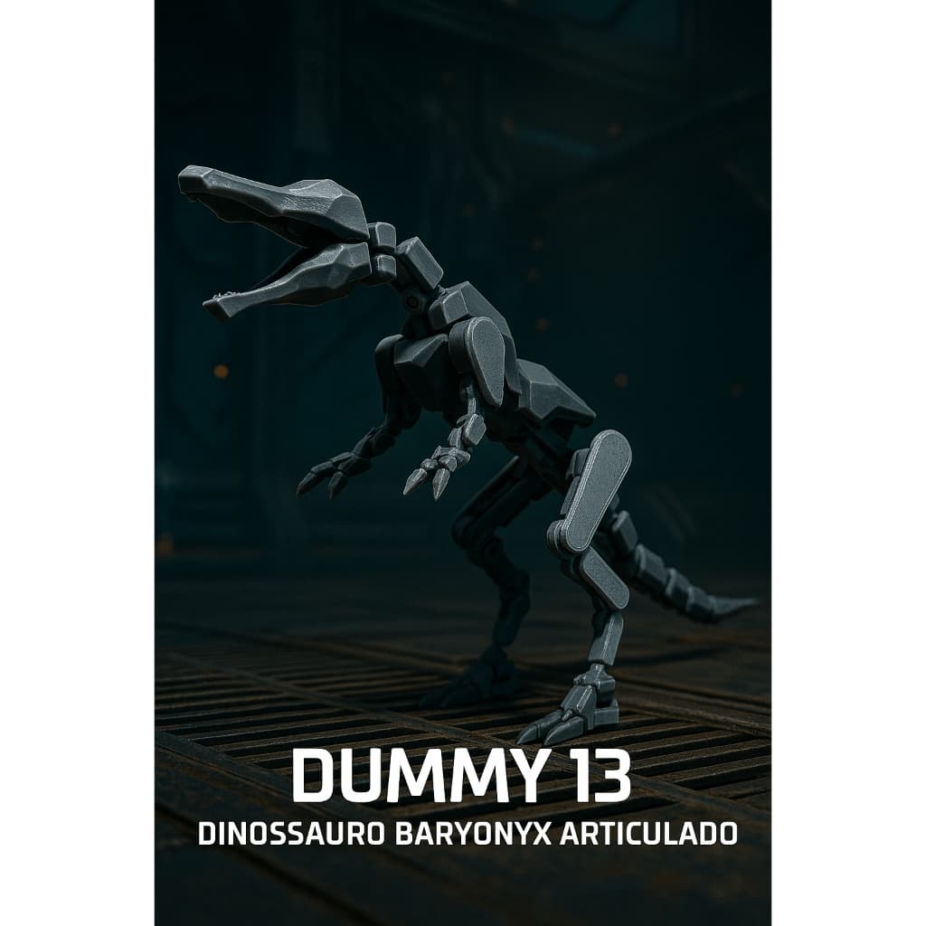 Dinossauro Dummy 13  Baryonyx Articulado Brinquedo Decoração Varias Cores Decoração Varias Poses - Impressão 3D