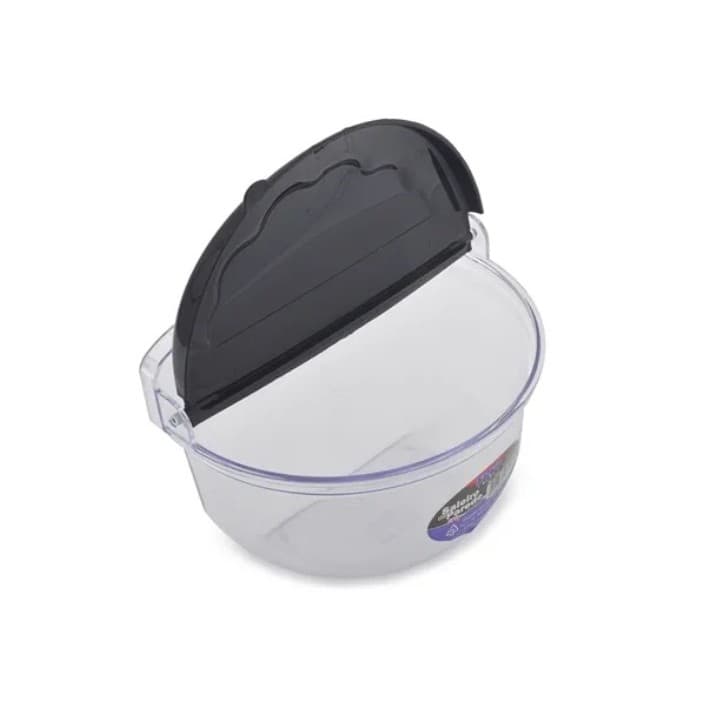 Saleiro de Parede ou Mesa Erca 600g Sal para Cozinha Acrílico Transparente com Tampa Cores Plástico