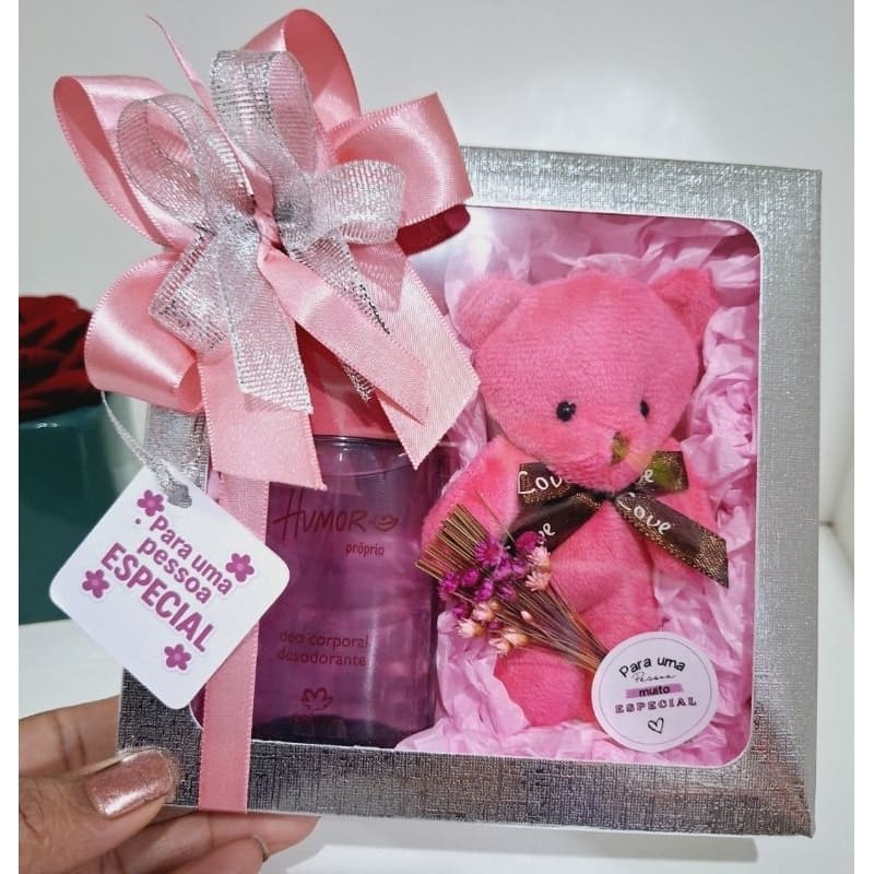 Kit Presente Feminino Deo Corporal/Creme Corporal Presente Body Splash Luna /Sabonete  Natura
