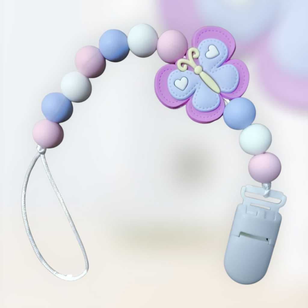 1 Prendedor De Chupeta De Silicone Mordedor Bebê Menina  Menino serve  mam nuk avent lillo buba.