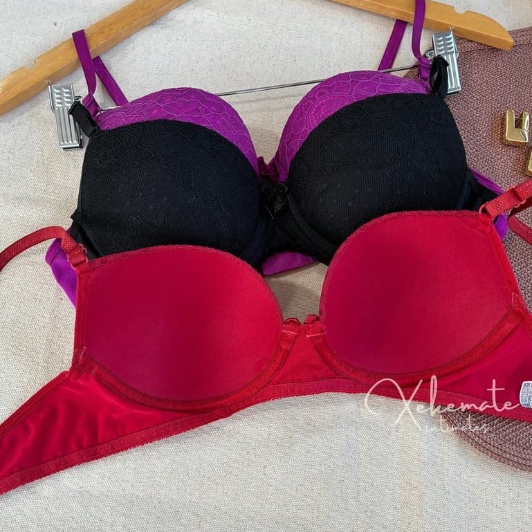 Kit 3 Sutia de Bojo com Renda Soutien Básico Dia a Dia Sutian Confortável Moda Feminina