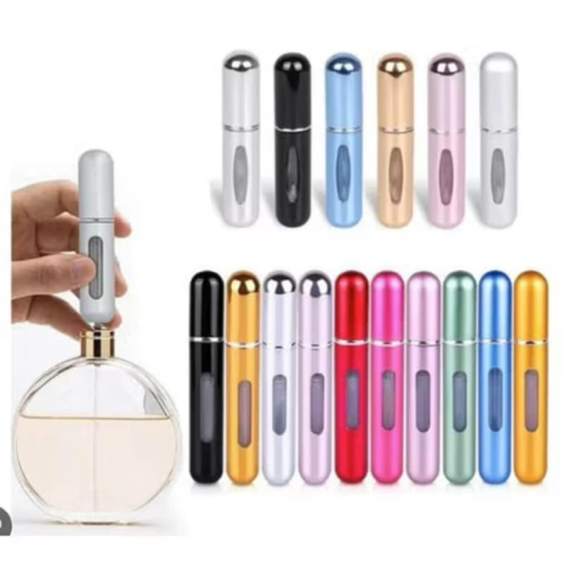 2 porta perfume mini frasco portatil recarregavel bolsa viagem cor variado