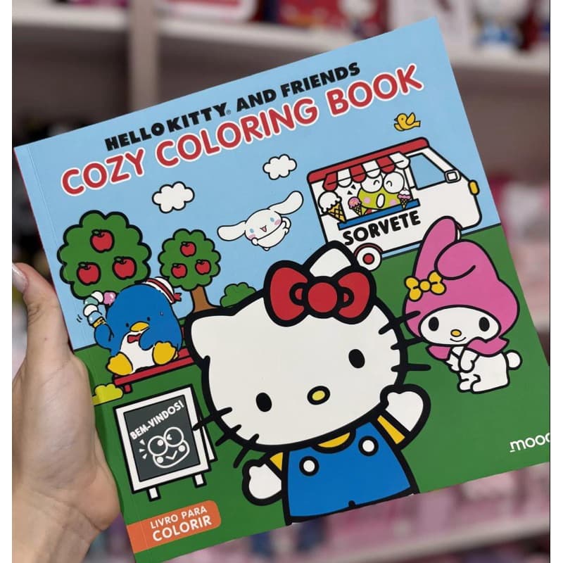 Livro de Colorir Hello Kitty and Friends Cozy Coloring Book