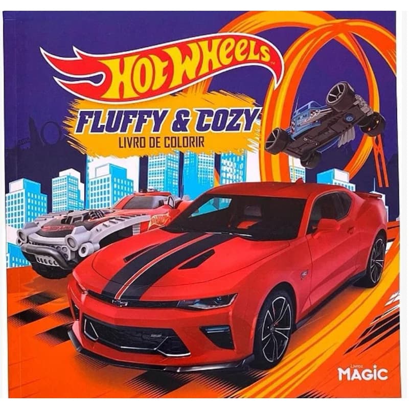Livro de Colorir Hot Wheels Fluffy Cozy.