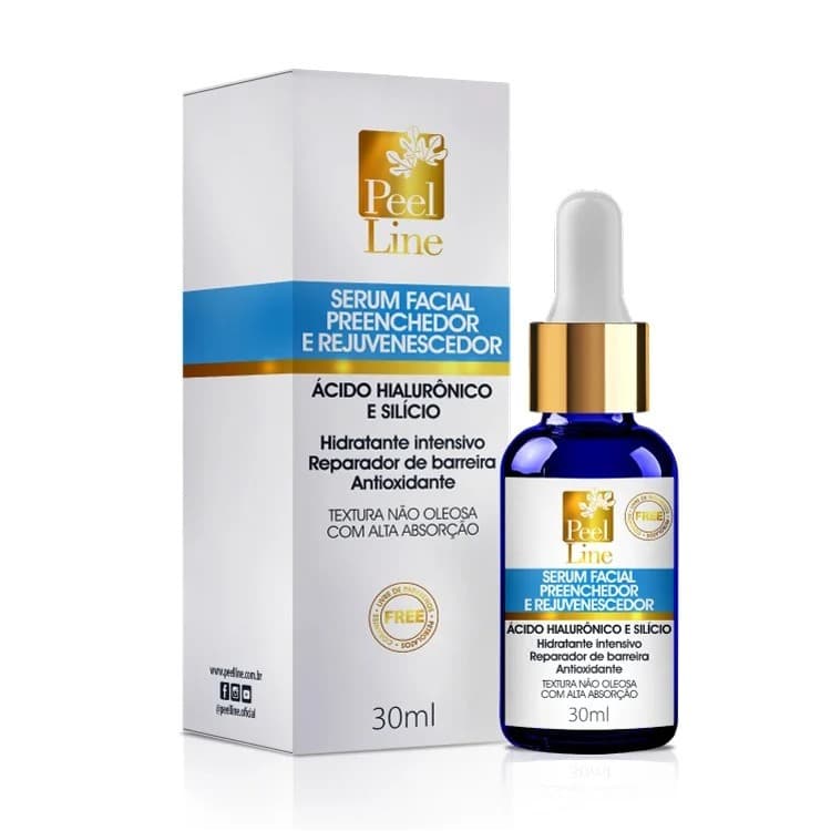 Serum Preenchedor e Rejuvenescedor com Ácido Hialurônico - 30ml Peel Line