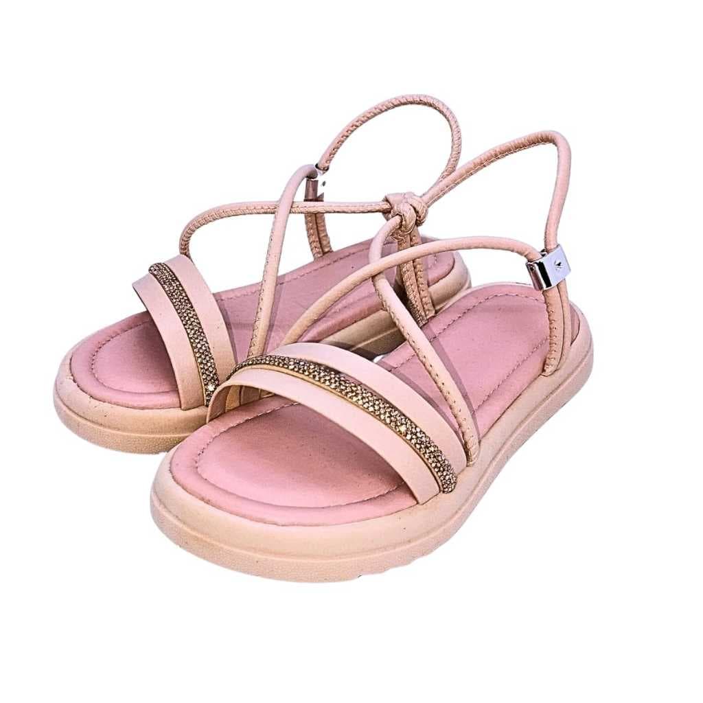 Sandália Infantil Feminina Menina Strass Tira Liza 200/009