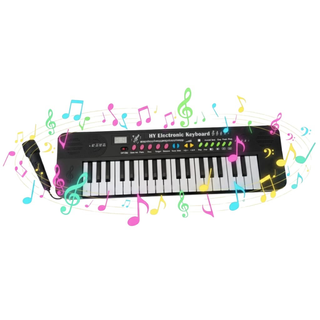 Brinquedo Criança Teclado Infantil Musical Well Kids com Microfone Desperte o Artista em Seu Filho