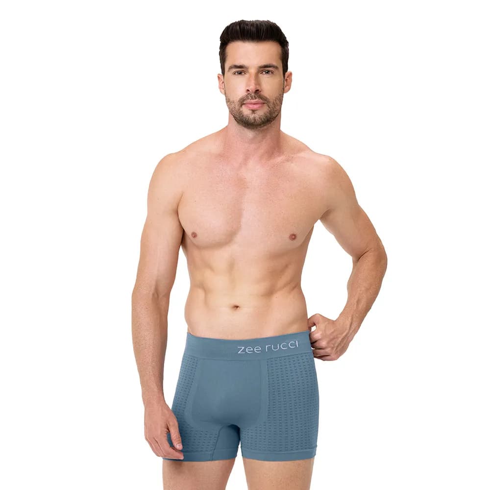 Cueca Boxer Jacquard Quadriculado sem Costura Zee Rucci