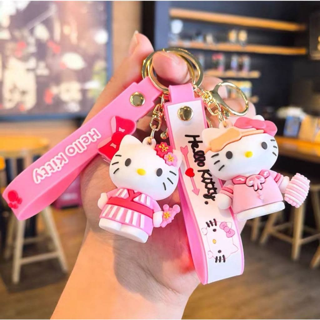 Chaveiro da Hello Kitty com Xícara – Acessório Fofo e Charmoso