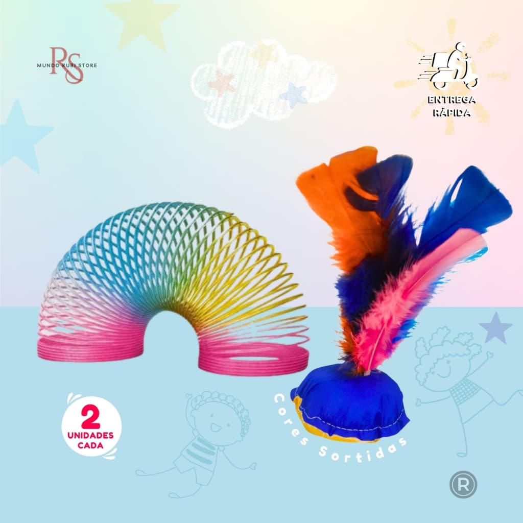 2 Mola Maluca e 2 Peteca Brinquedo Festa Escolar Dia das Crianças Festa Junina Envio Imediato
