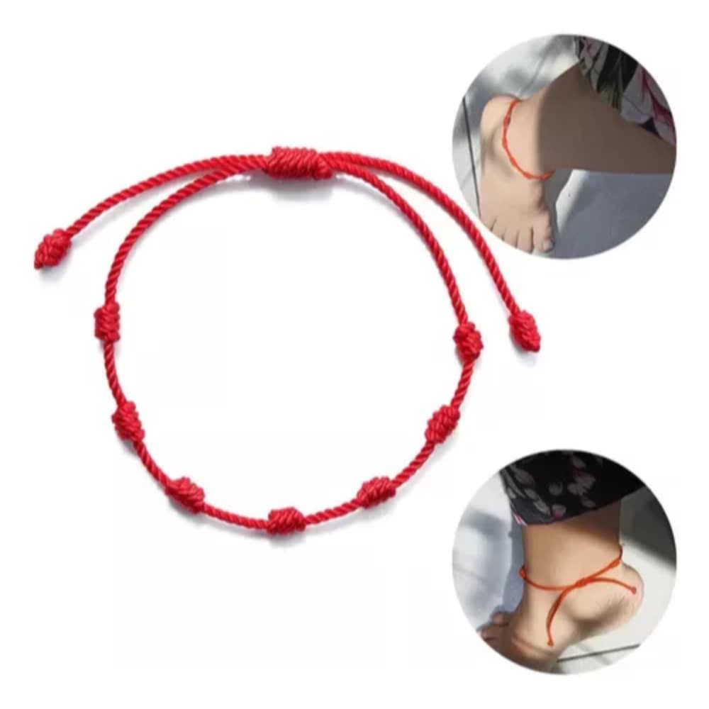 Tornozeleira/pulseira 7 Nós Afasta O Mal Kabbalah