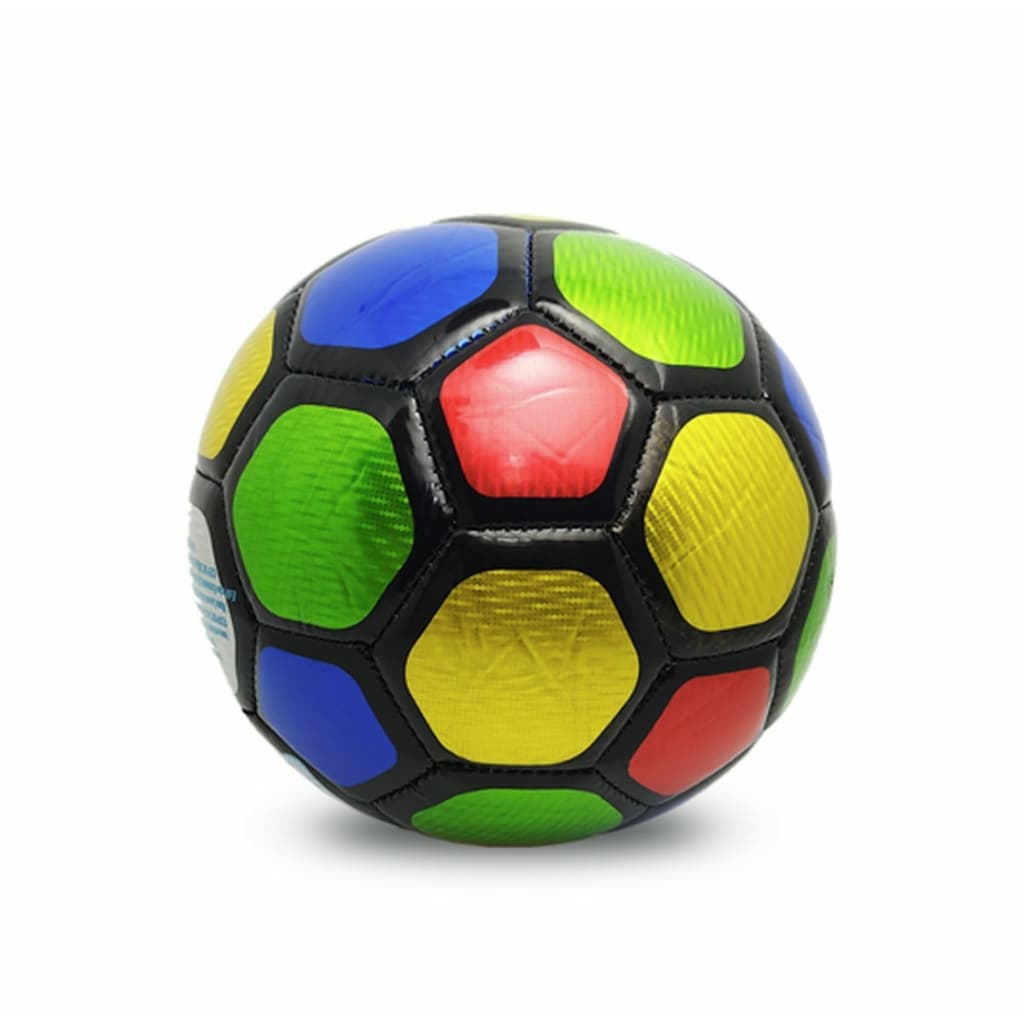 Bola de Futebol De Campo Multicolor Nº5 Em Couro Sintetico Reforçada