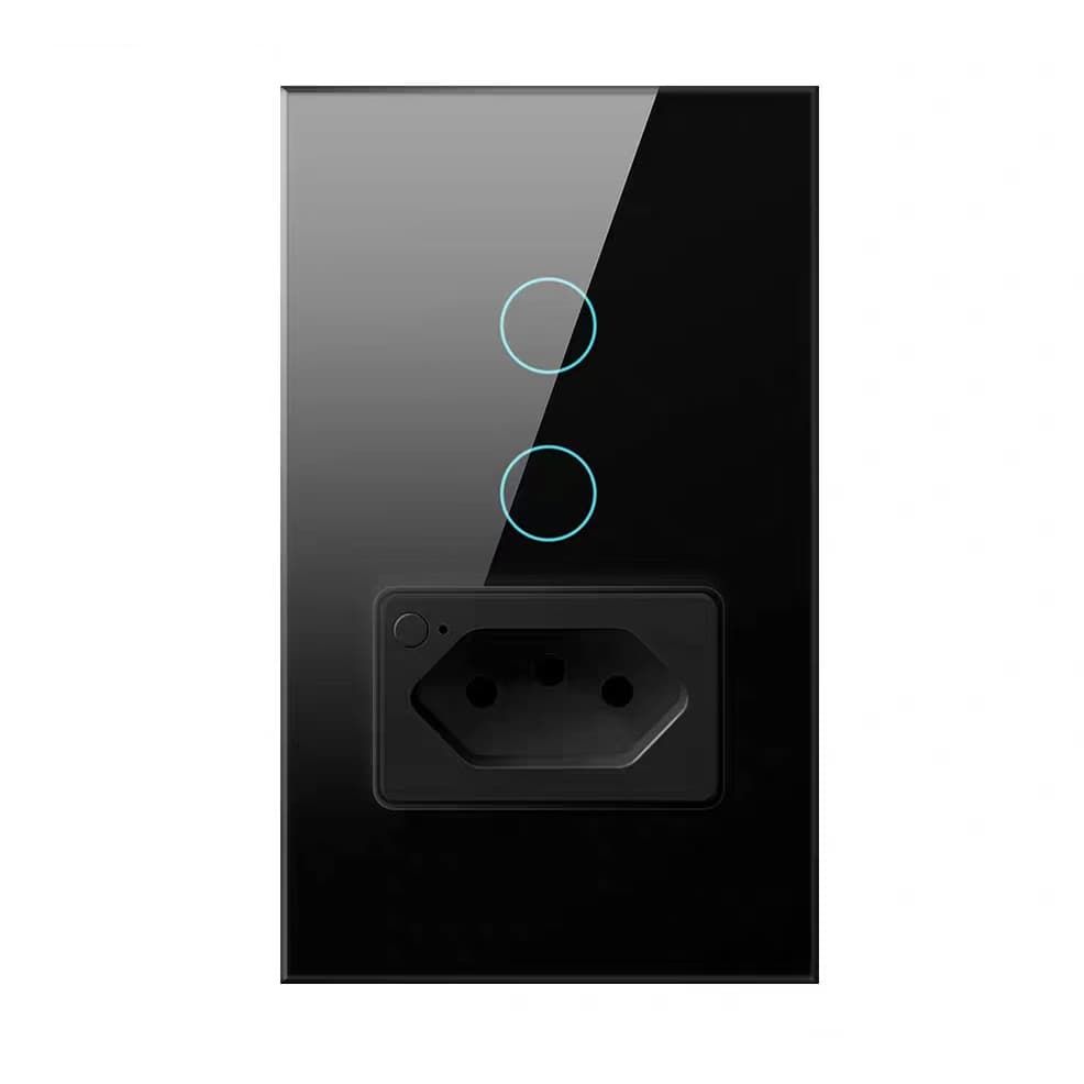Interruptor Inteligente 1  2 Botão + Tomada Wifi Smart