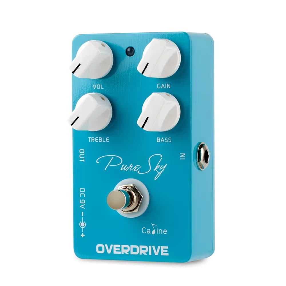 Pedal de guitarra Caline Pure Sky OD Pedal de efeito de overdrive puro e limpo para guitarra True Bypass Acessórios para