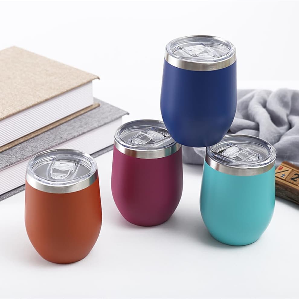 Mini Copo Térmico Inox 360ml Café Chá Chopp Parede Dupla Antivazamento Cor Sortida