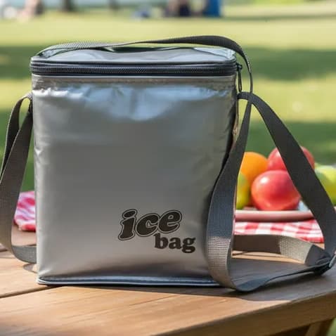 Bolsa Térmica 5L Cinza BagFreezer Ideal Para Marmita Bebidas