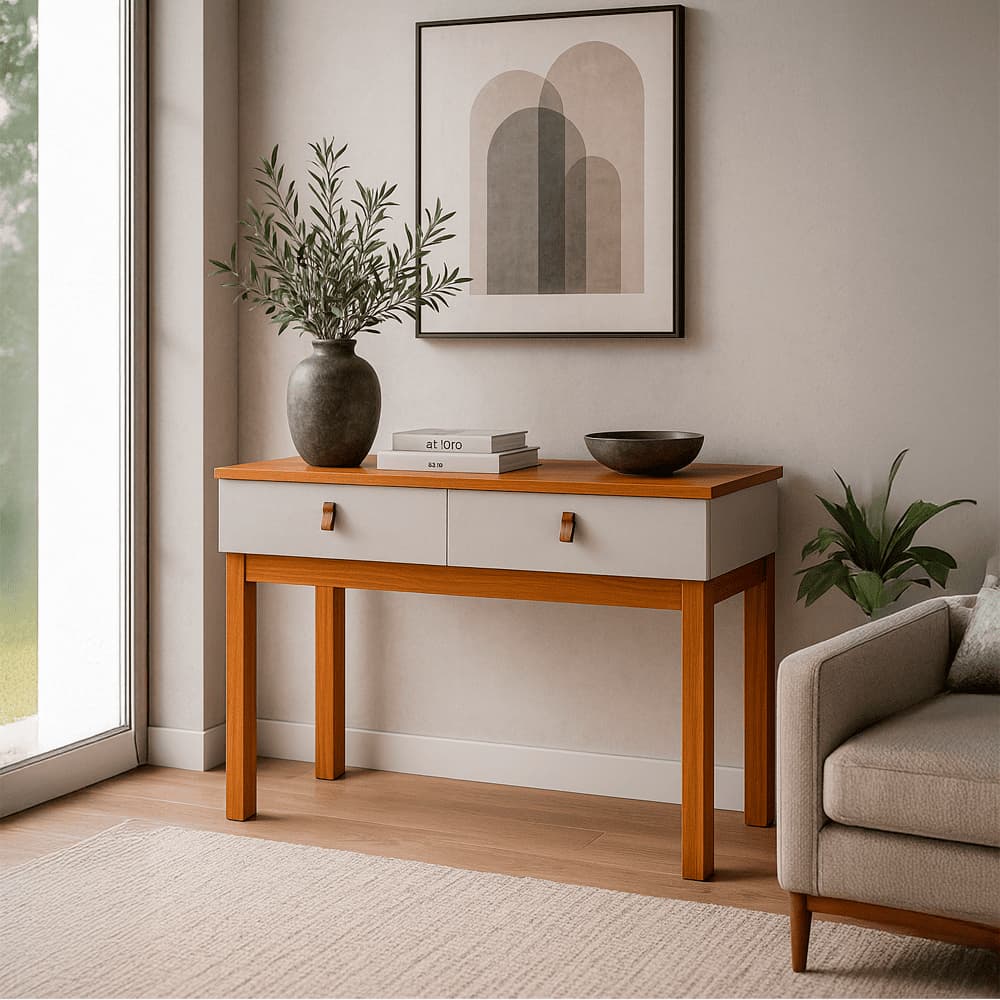 Aparador Buffet Sala De Jantar Veneza 2 Portas Cinamomo/Off White - SSX Multicoisas