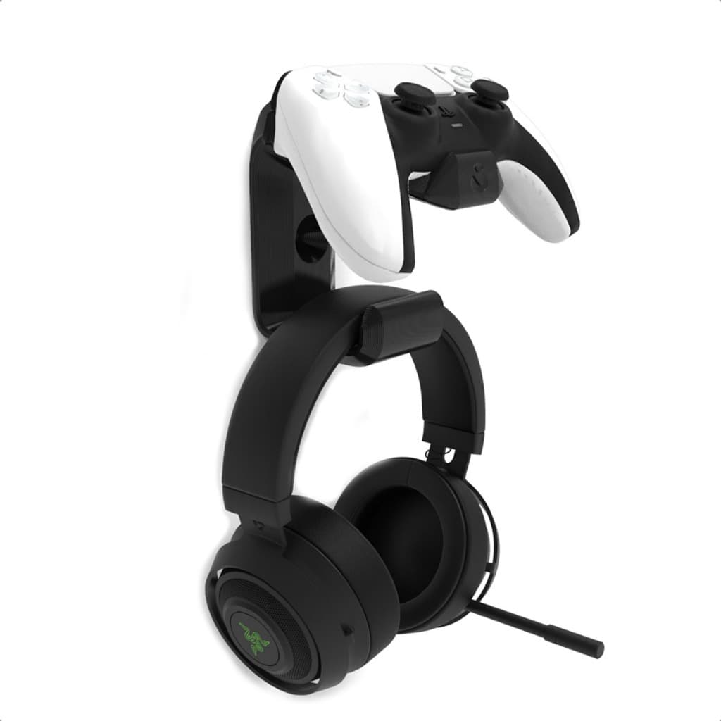Suporte 1 Controle Playstation5 Ps5 E Headphone De Parede Vn